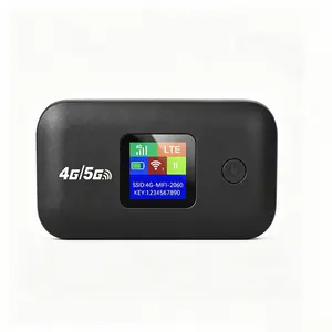 Travel WiFi Hotspot with SIM Slot 4G 5G Mobile 300Mbps LED Display Stable Connection Supports 10 Devices Outdoor RV