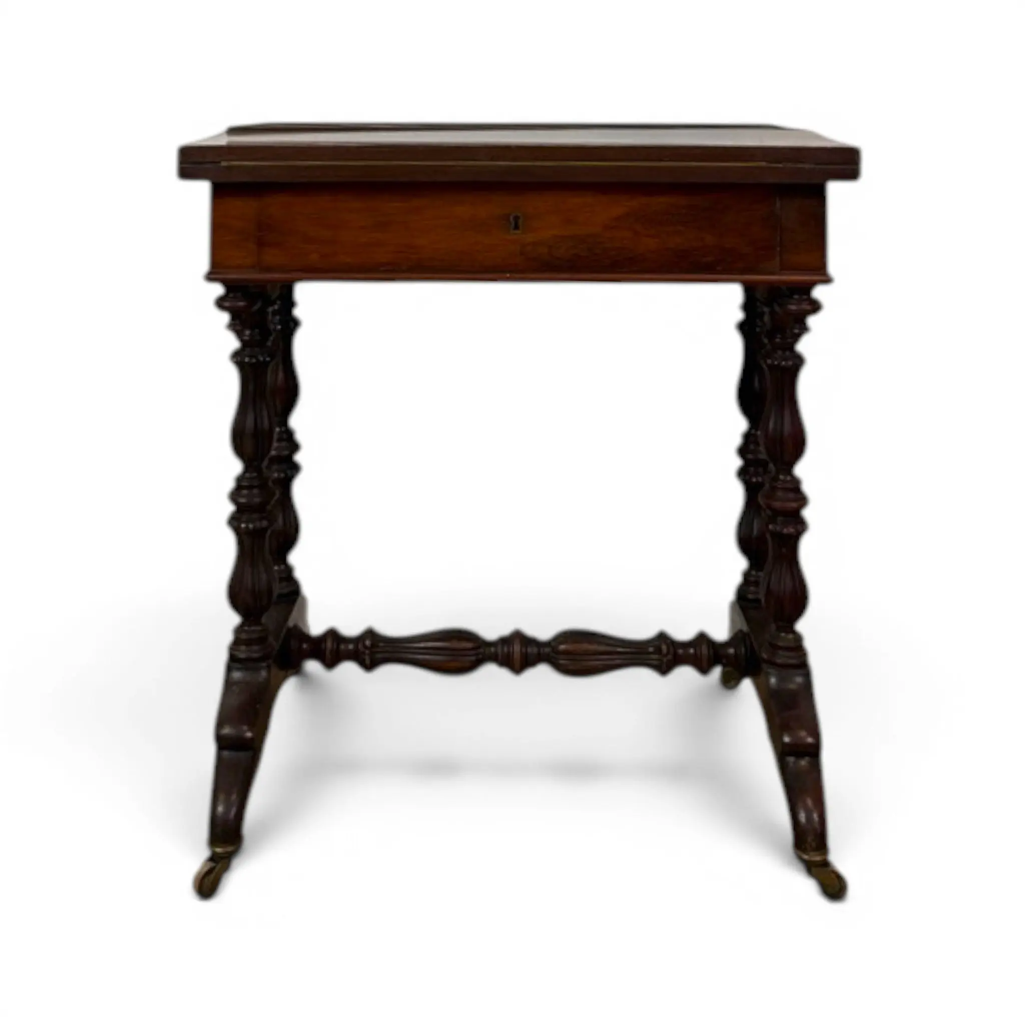 Rosewood Fold-Over Game Table