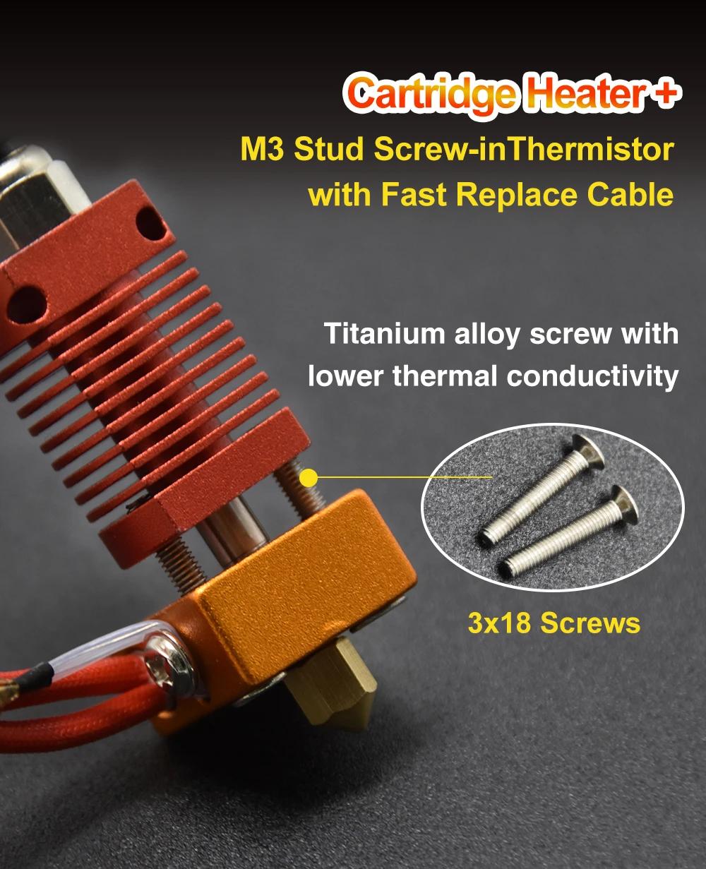 MK8 Nozzle for Ender 3 V2 CR10 Ender 5 3D Printer Replacement Part