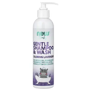 NOW Foods Baby, Gentle Shampoo & Wash, Calming Lavender, 8 fl oz (237 ml)