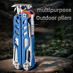 Outdoor Multifunctional Pliers Nail Puller, Foldable Mini Multi-Tool, Essential Survival Gear for Camping and Wilderness, Versatile Tools