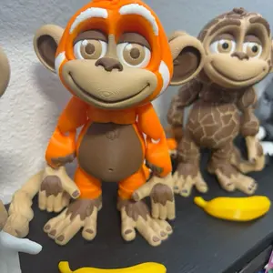 Red panda monkey 3D
