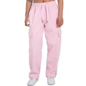 Men's Heavyweight Cargo Sweatpants Cargo club Pants 6 Pockets Casual Fleece Pants Hip Hop Harem Casual Loose Fit Elastic Big and Tall Suitable for outdoor activities Menswear Trouser Baggy Pink Outfits Beige