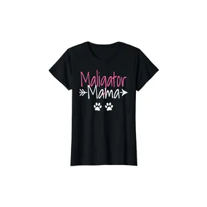 Maligator Mama Funny Belgian Malinois Mom T-Shirt - Soft 100% Cotton Crew Neck Tee with Playful Malinois Graphic, Lightweight & Breathable for Casual Wear, Perfect for Pet Lovers y2k  outfits  men time  tee  shirt graphic tee