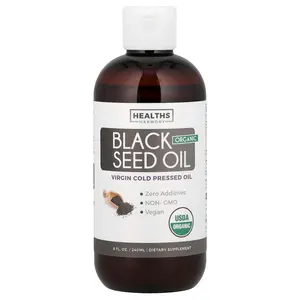 Healths Harmony Organic Black Seed Oil, 8 fl oz (240 ml)