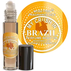 MOBETTER FRAGRANCE OILS' My Crush In Brazil Perfume Body Oil, Travel Size Roll On