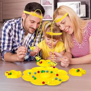 Fun Family Games for Kids and Adults Colorful Multifunctional Magnetic Bee Toy String Game for Outdoor Backyard Travel Camping 2025 Edition Ages 3+