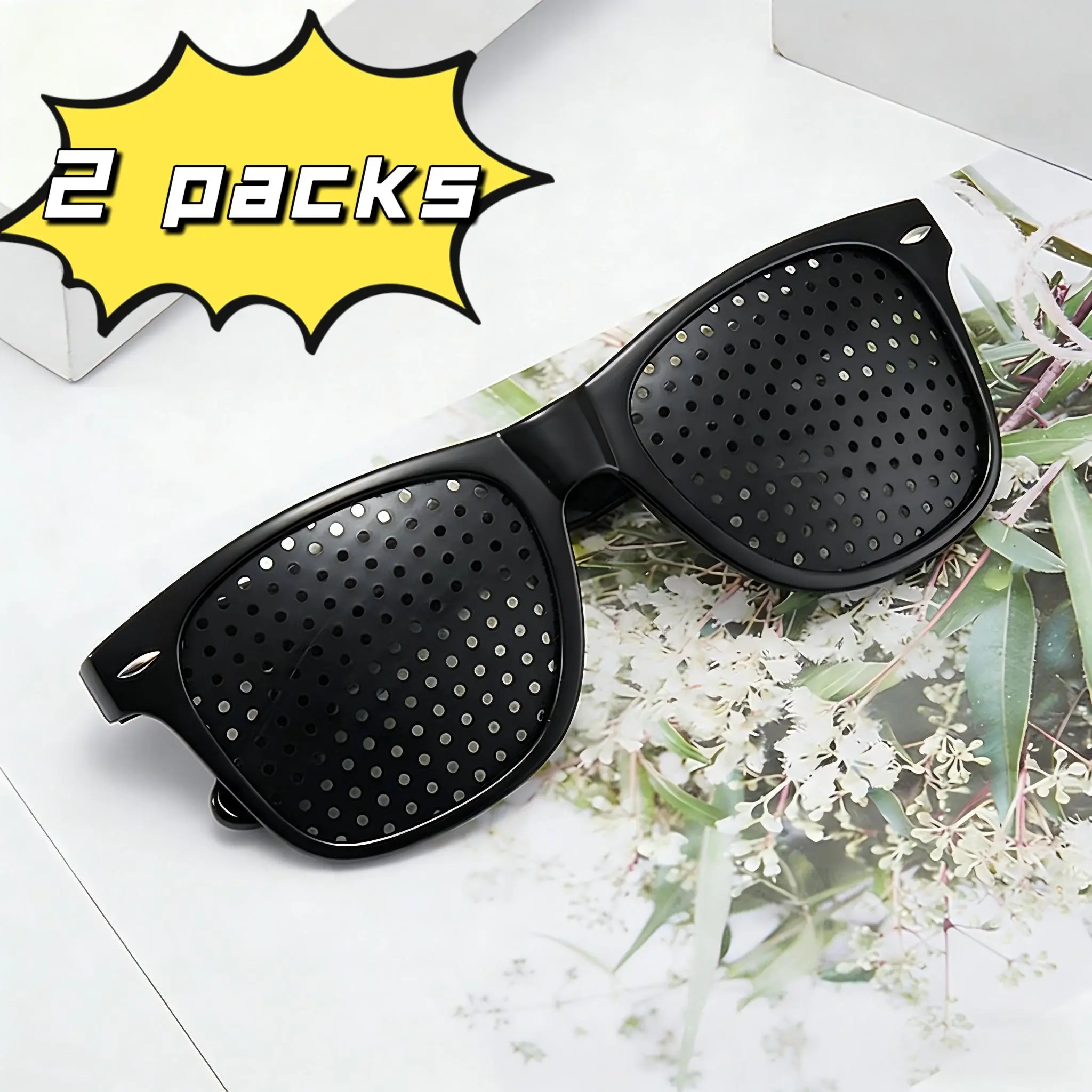 Unisex Pinhole Glasses Anti-MyopiaAstigmatism Glasses Men's Women's Vision|Improvement Strabismus Correction FatigueGlasses eyewear for men vision correction glass lightweight eyestrain anti-eye strain sunglasses classic
