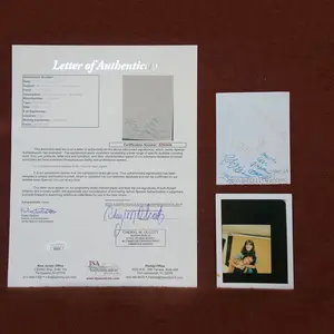 Robin Williams and Pam Dawber 3 3/8 x 4 1/4  Signed JSA Authenticated Polaroid