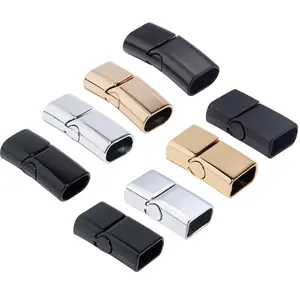 5Pcs/Lot Alloy Magnetic Clasps 6X12mm Square End Clasp Connectors Buckle for DIY Bracelet Jewellery Making Accessories Supplies