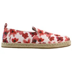 TOMS Womens Deconstructed Alpagarta Slip On Flats Casual - White