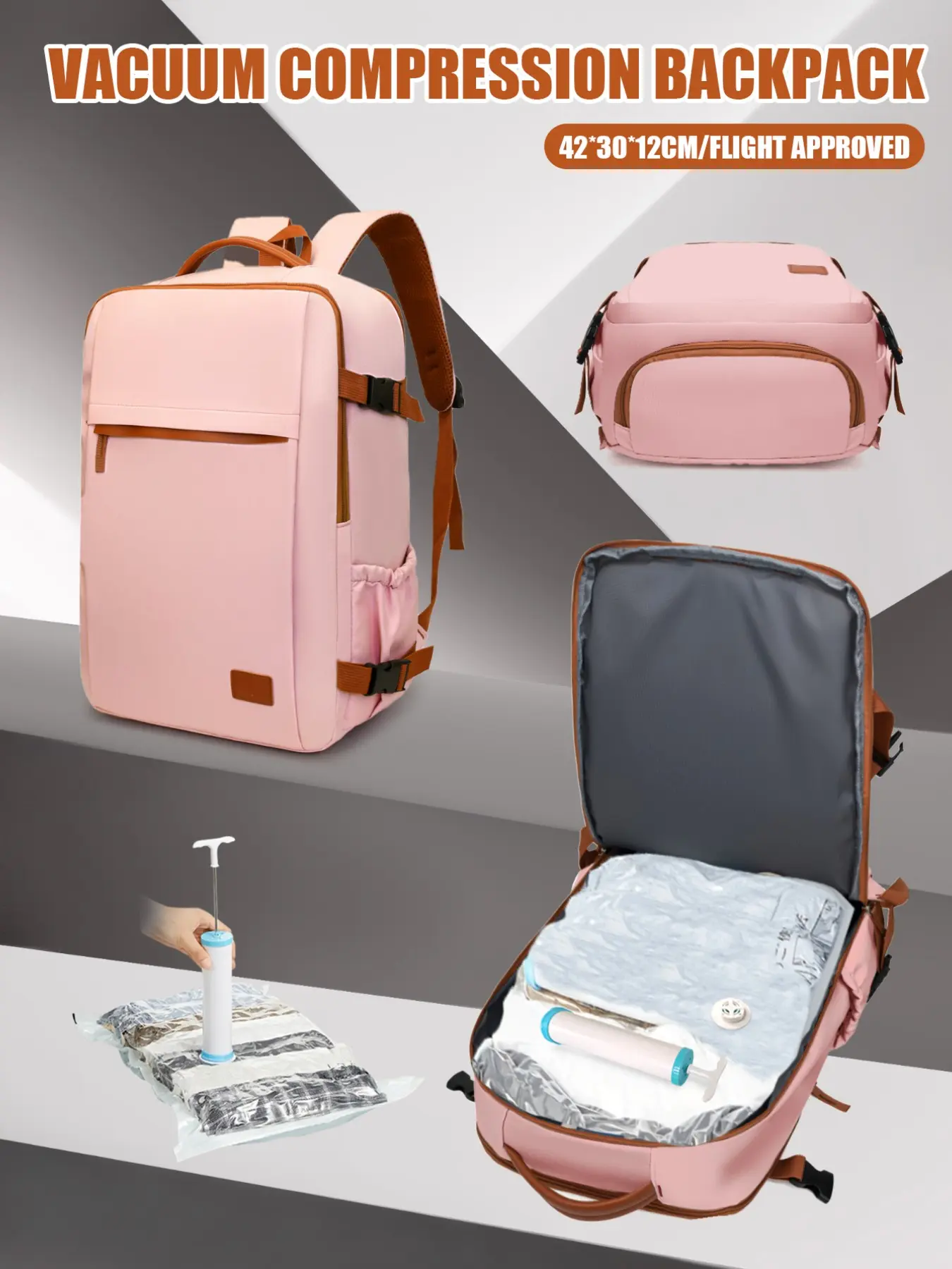 Ryanair Cabin Bags 40x30x20 Underseat Travel Backpack, Lightweight & Large Capacity, Approved Airline Size, Casual Style for All Seasons, Vacuum Compression Travel Backpack - TikTok Shop Ryanair Cabin Bags 40x30x20 Underseat Travel Backpack, Lightweight & Large Capacity, Approved Airline Size, Casual Style for All Seasons, Vacuum Compression Travel Backpack - TikTok Shop