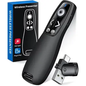 Presentation Clicker  Presenter Remote for PowerPoint, Powerpoint Clicker with Volume Control PowerPoint Slide Advancer for , , Laptop