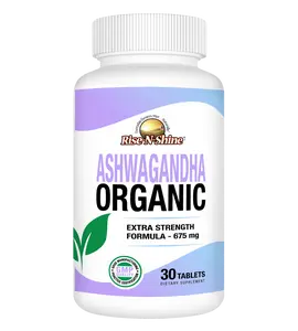 Organic Ashwagandha by Rise-N-Shine Root Powder Supplement | USDA Certified, Non-GMO, Vegan, Gluten-Free, Pure Herbal Extract