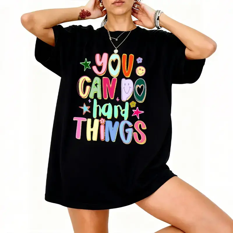 Back to school season You Can Do Hard Things T Shirt,Motivational Shirt,School Counselor Shirt,Inspirational Shirt,Teacher Life,Special Education Shirt, Shirt