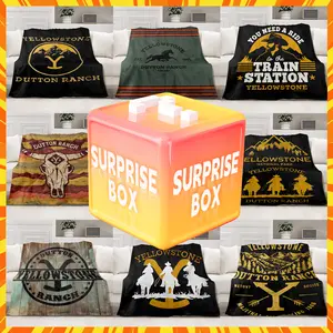 Fluffy Surprise Blanket Throw, Yellowstone Mystery Blanket Throw Size Office Nap Plush Blanket