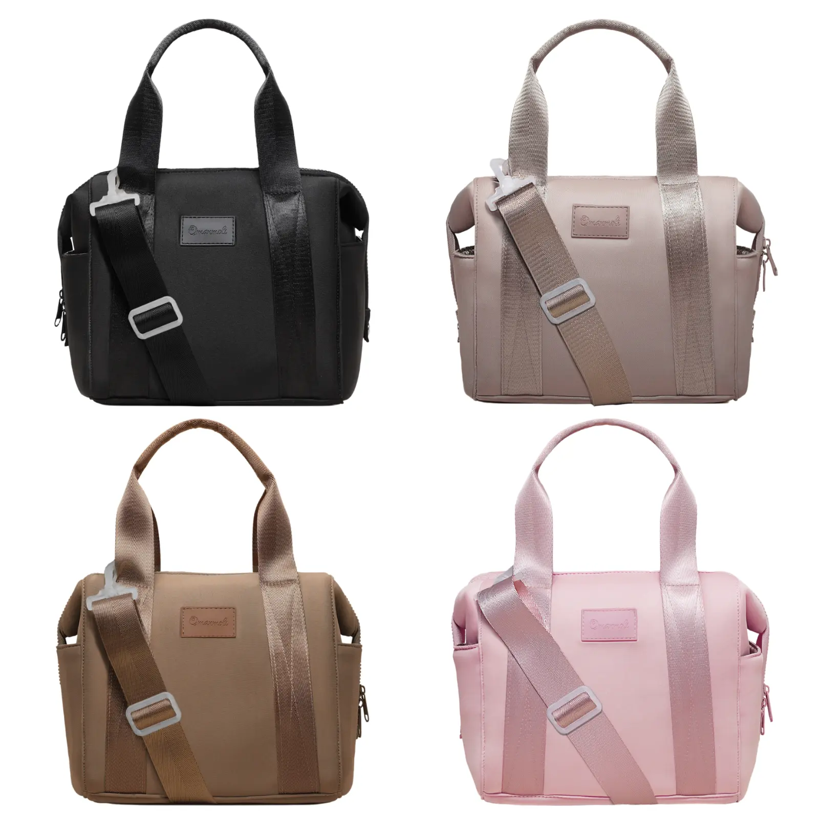Miss Fong x Omanmoli Lunch Bag Breast Pump Bag, Tote Bag & Adjustable Shoulder Strap Crossbody Bag, Large Insulated Reusable, Lunch Box Portable Cooler for Office Girl Work Picnic, for Newmom Breastfeeding, Back To School, Mom Gift