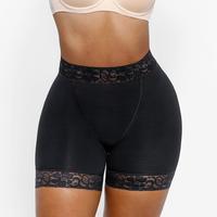 Seamless Lace Mid-Thigh Black