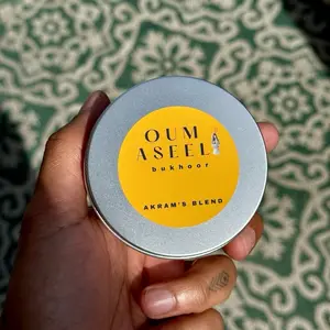 Akram’s Bukhoor Blend Yemeni Incense Oud - Round Packaging 2.2 oz Perfume Charcoal