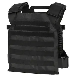 Tactical Training Vest - Lightweight Adjustable Plate Carrier with Patch, Casual Zipper Chest Bag for Outdoor Sports, Fashionable Daily Use Vest Bag