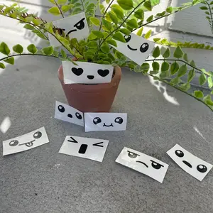 Surprise 5 pack of Kawaii Face Stickers