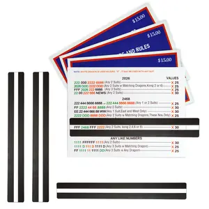 Mahjong Card 2026 Rules Official 4PCS with Line Finder 4PCS Combo, Mahjong Cards Valid Until April 2027, Large Print Style American Mahjong Card（Blue）