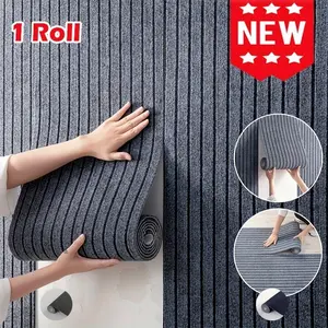 5mm Thick Self-Adhesive Xpe and Polyester Fiber Floor Sticker, Non-Slip Durable Easy-To-Cut, Ideal for Indoor Decor, Living Room Bedroom Protection