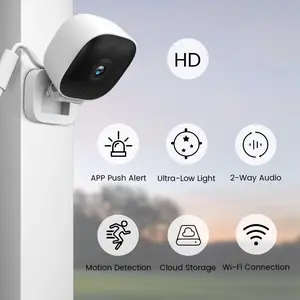 Wireless HD Baby Monitor Camera, Indoor Security Cam, Real-Time Phone View, 1080P Resolution, Night Vision, Motion Detection