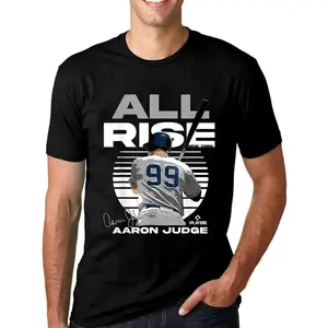 100% Cotton Aaron Judge All Rise Baj New York MLBPA T-Shirt