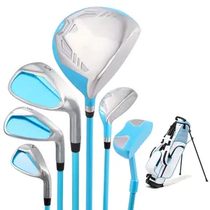 6 Piece Golf Club Set Junior Complete Set for Right Handed with Stand Bag and 1 Head Cover