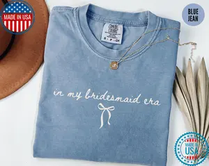 [Sale Up To 50%] In My Bridesmaid Era Shirt,Comfort Colors? Bridesmaid Proposal Gift, Maid of Honor Tee,Getting Ready Bridal Party Outfit,Bachelorette Shirts, Graphic Streetwear T-shirt