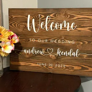 Wedding welcome sign