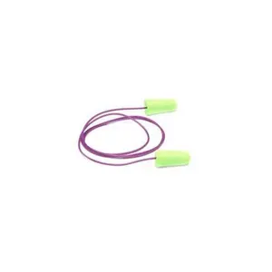 Moldex 6900 Pura-Fit Disposable Earplugs, Corded, NRR 33dB, Green, 100 Pairs per Box