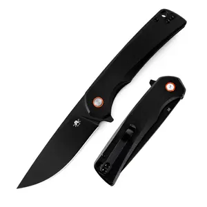 KLAKEN J147-VIREX, D2 Drop Point Blade With G10 Handle EDC Pocket Folding Knife