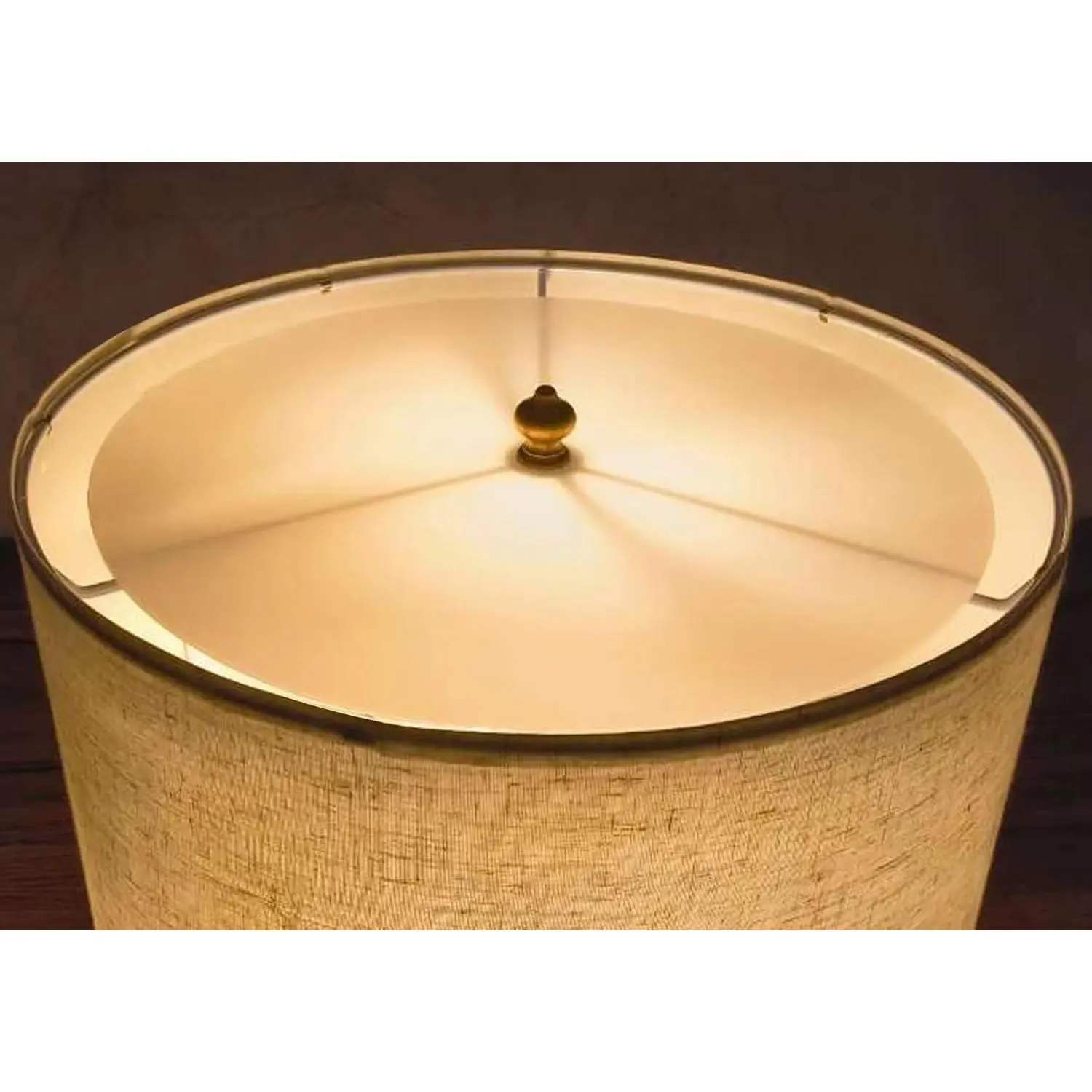 9.5" Diameter Frosted White Acrylic Round Lampshade Diffuser with 3/8" Center Hole, Softens Light for Drum Lampshades Pendants, Fits 10-12" Openings