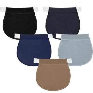 5 Pieces Maternity Pants Extender Adjustable Pregnancy Belly Band Waistband Extender for Pregnant Women Adjustable Waist Extenders Elastic Trouser Extender for Women Pregnancy