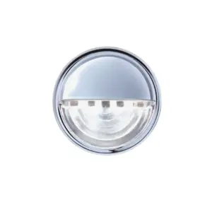United Pacific – 4 LED Round License Light White LED