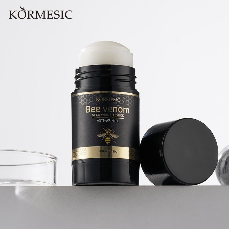 【Buy 2 Get 1 Free】Kormesic Bee Venom Extract Neck Moisturizer Stick - Hydrating Neck Cream with Fast Absorption, Non-Greasy Formula for Daily Skin Care, 30g