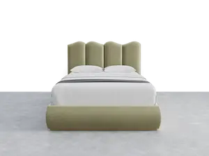 Luna Upholstered Panel Headboard Sole Layout - 61" X 46", Designer Upholstered Headboards, Easy Install Headboards