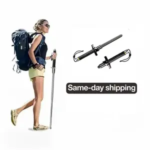Outdoor Hiking Essential! MultiFunctional Telescoping Hiking Poles - Heavy-Duty & Wear-Resistant, Perfect for Hiking & Camping 12 Months Warranty