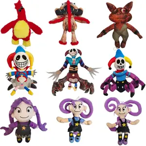 Horror Game Mixed Character Plush Toys Soft Scary Monster & Clown Skeleton Plush Toys