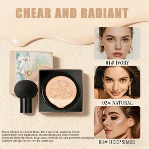 Lightweight Compact CC Cream Foundation, Hydrating & Oil Control Bb Cream, Long-Lasting Moisturizing Makeup, Suitable for Oily & Dry Skin
