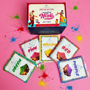 Vibrant Non-Toxic Holi Color Powders | Festival Fun: Eco-Friendly Celebration Pack | Perfect for Holi, Photography, Gender Reveals