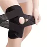 HOXEZU 2pc Patellar Knee Brace with Side Stabilizers - Adjustable Knee Sleeve, Medium-Stretch Fabric, Pull-On Closure, Breathable Mesh, Ergonomic Design, Meniscus Support, Volleyball Gear for Daily Use & Stability
