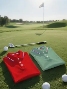 Men's Breathable Sweat-Wicking Short Sleeve Golf Polo Shirt, Cool Comfort, Regular Fit, Outdoor Sports & Casual Wear, All Seasons, Multiple Colors