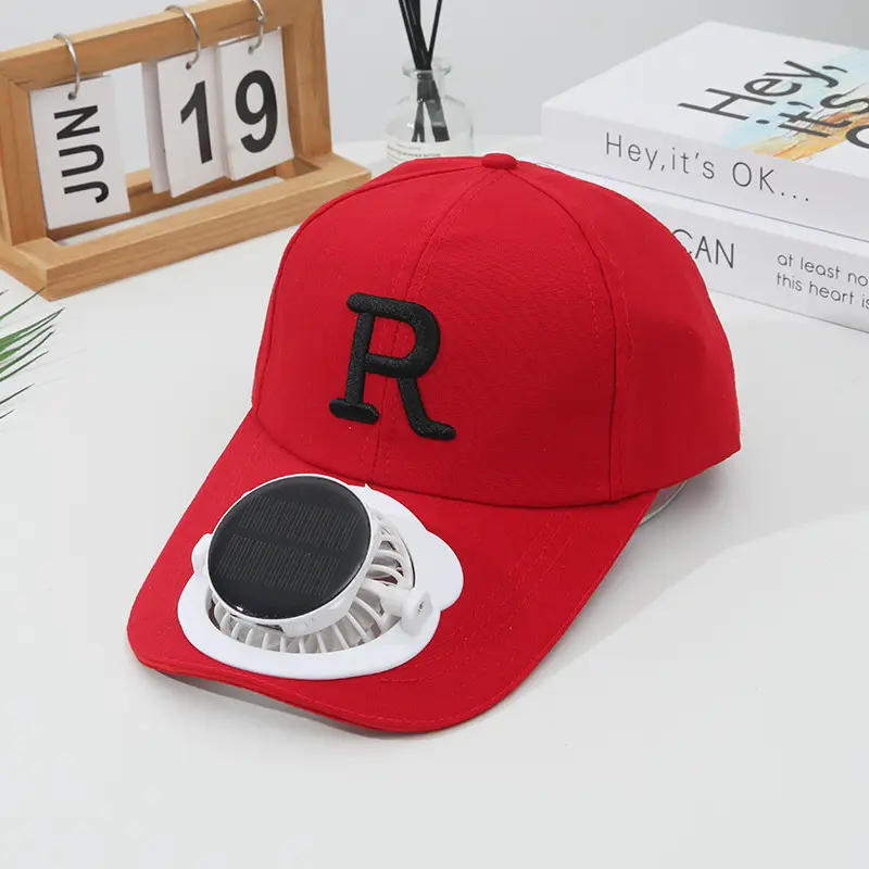 Summer solar fan hat rechargeable  versatile sunshade for men and women, sun protection breathable large eave duck tongue hat sport