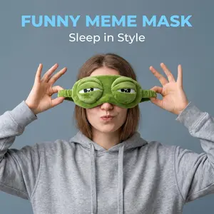 Premium 3D Ergonomic Contoured Sleeping Eye Mask, Fluffy Cloud Soft Skin-Safe Fabric, Zero Pressure On Eyeballs Full Light Blocking Eye Cover For Daily Sleep, Air Travel, Office Nap