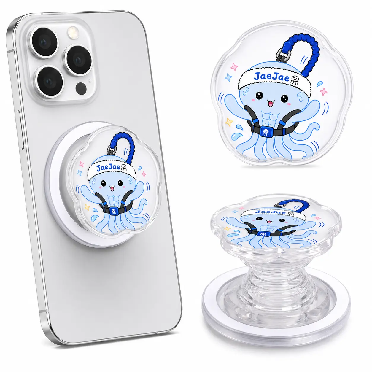 Custom Photo Phone Grip for MagSafe, Personalized Magnetic Phone Grip Stand