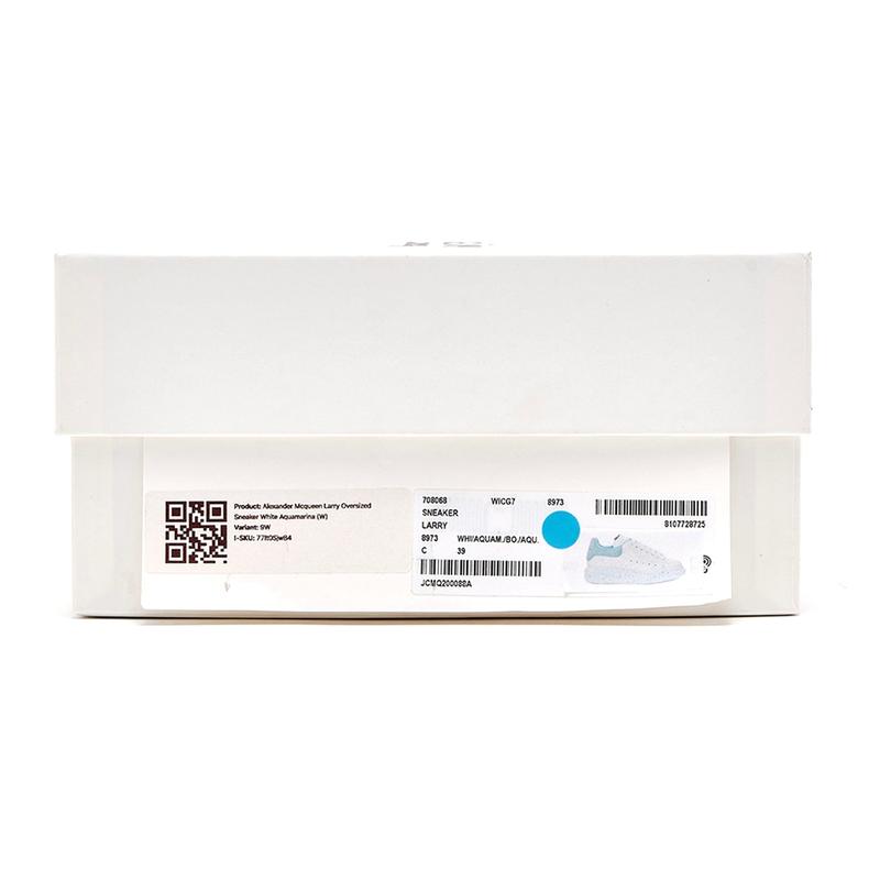 Alexander Mcqueen Larry Oversized Sneaker White Aquamarina (W)