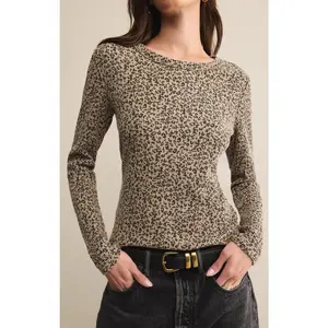 Z Supply Arlet Leopard Thermal Top